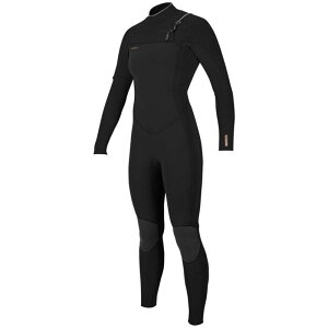 �I�j�[�� ���f�B�[�X ���� �㉺�Z�b�g O'Neill 4/3+ Hyperfreak Chest Zip Wetsuit - Women's Black/Black �u���b�N
