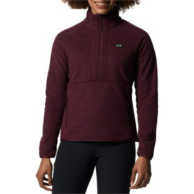 マウンテンハードウェア レディース ニット・セーター アウター Mountain Hardwear Explore Fleece Half Zip Top - Women's Cocoa Red