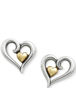 �W�F�[���Y �G�C�����[ ���f�B�[�X �A�N�Z�T���[ �s�A�X�E�C�������O James Avery Joy of My Heart Sterling Silver and Gold Earrings Two Tone �S�[���h