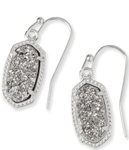 �P���h���X�R�b�g ���f�B�[�X �A�N�Z�T���[ �s�A�X�E�C�������O Kendra Scott Lee Silver Drop Earrings Platinum Drusy �V���o�[