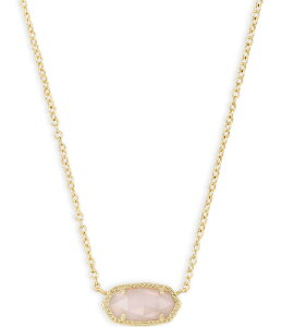 PhXRbg fB[X ANZT[ lbNXE`[J[ [X Kendra Scott Elisa Pendant Necklace Rose Quartz