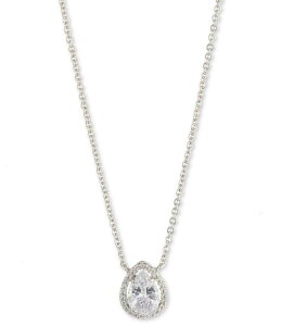 �W�o���V�[ ���f�B�[�X �A�N�Z�T���[ �l�b�N���X�E�`���[�J�[ ���[�X Givenchy CZ Pear Pendant Necklace Silver �V���o�[