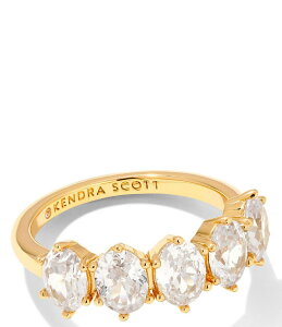 yz PhXRbg fB[X w ANZT[ Cailin Crystal Band Ring Gold CZ