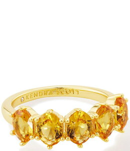 PhXRbg fB[X ANZT[ w Kendra Scott Cailin Crystal Band Ring Gold Yellow Crystal CG[