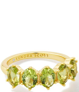 PhXRbg fB[X ANZT[ w Kendra Scott Cailin Crystal Band Ring Green Peridot Crystal O[