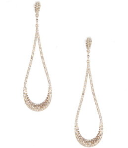 �Z�U���k ���f�B�[�X �A�N�Z�T���[ �s�A�X�E�C�������O Cezanne Crystal Pave Elongated Open Teardrop Drop Earrings Gold/Crystal �S�[���h