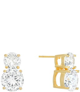 �V���V ���f�B�[�X �A�N�Z�T���[ �s�A�X�E�C�������O SHASHI Double Crystal Solitaire Stud Earrings Gold �S�[���h