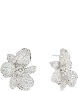 yz VV fB[X sAXECO ANZT[ Crystal Eden Statement Oversized Stud Earrings Silver