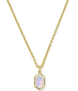 �P���h���X�R�b�g ���f�B�[�X �A�N�Z�T���[ �l�b�N���X�E�`���[�J�[ ���[�X Kendra Scott Hallie Short Pendant Necklace Gold Opalite Illusion �S�[���h