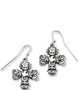 �W�F�[���Y �G�C�����[ ���f�B�[�X �A�N�Z�T���[ �s�A�X�E�C�������O James Avery La Primavera Cross Drop Earrings Silver �V���o�[