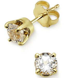 WF[Y GC[ fB[X ANZT[ sAXECO James Avery Gemstone Birthstone Ear Posts Gold/White Sapphire zCg