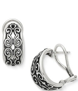 WF[Y GC[ fB[X ANZT[ sAXECO James Avery Scrolled French Clip Earrings Sterling Silver Vo[