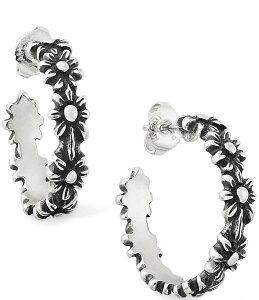 WF[Y GC[ fB[X ANZT[ sAXECO James Avery Margarita Large Hoop Ear Posts Sterling Silver Vo[