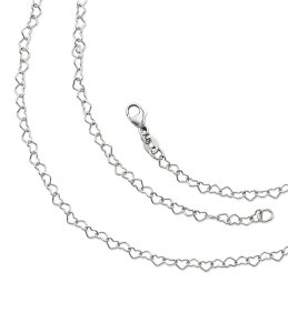 �W�F�[���Y �G�C�����[ ���f�B�[�X �A�N�Z�T���[ �l�b�N���X�E�`���[�J�[ James Avery Delicate Connected Hearts Chain Sterling Silver �V���o�[