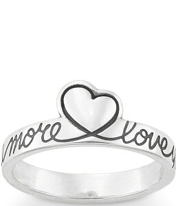 �W�F�[���Y �G�C�����[ ���f�B�[�X �A�N�Z�T���[ �w�� James Avery Love You More Ring Sterling Silver �V���o�[