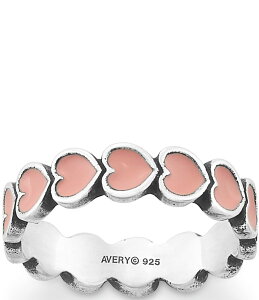�W�F�[���Y �G�C�����[ ���f�B�[�X �A�N�Z�T���[ �w�� James Avery Enamel Pink Connected Hearts Ring Sterling Pink �s���N