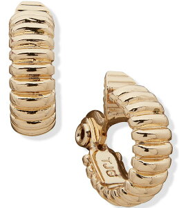 ANC fB[X ANZT[ sAXECO Anne Klein Omega Hoop Clip Earrings Gold S[h