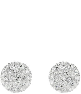 XtXL[ fB[X ANZT[ sAXECO Swarovski Curiosa Collection Sphere Stud Earrings Silver/Crystal Vo[
