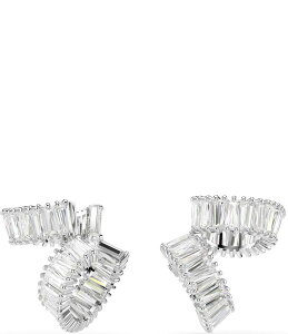 XtXL[ fB[X ANZT[ sAXECO Swarovski x Ariana Grande Baguette Cut Ear Cuff Earrings Silver/Crystal Vo[