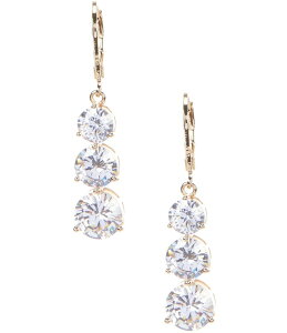 �A���N���C�� ���f�B�[�X �A�N�Z�T���[ �s�A�X�E�C�������O Anne Klein Past Present Future Three Stone Crystal CZ Linear Drop Earrings Gold/Crystal �S�[���h