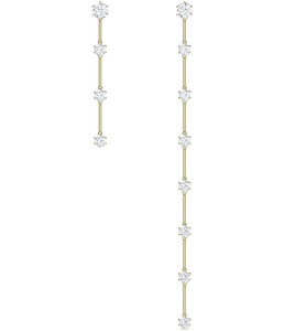 XtXL[ fB[X ANZT[ sAXECO AVg[ Swarovski Constella Linear Crystal Asymmetrical Earrings Gold S[h