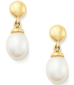�W�F�[���Y �G�C�����[ ���f�B�[�X �A�N�Z�T���[ �s�A�X�E�C�������O James Avery 14K Gold Teardrop Freshwater Cultured Pearl Drop Earrings Gold/Pearl �p�[��