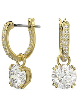 XtXL[ fB[X ANZT[ sAXECO Swarovski Constella Crystal Round Drop Earrings Gold S[h