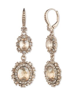 }PbT fB[X ANZT[ sAXECO Marchesa Tonal Crystal Double Drop Earrings Gold S[h