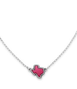 �W�F�[���Y �G�C�����[ ���f�B�[�X �A�N�Z�T���[ �l�b�N���X�E�`���[�J�[ ���[�X James Avery Sterling Silver Texas Doublet Necklace Red ���b�h