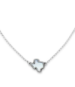 �W�F�[���Y �G�C�����[ ���f�B�[�X �A�N�Z�T���[ �l�b�N���X�E�`���[�J�[ ���[�X James Avery Sterling Silver Texas Doublet Necklace White �z���C�g
