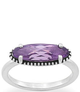 WF[Y GC[ fB[X ANZT[ w James Avery Beaded Horizon Ring Amethyst
