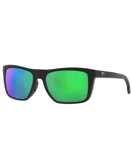 yz RX^ fB[X TOXEACEFA ANZT[ Men's Mainsail 55mm Polarized Rectangle Sunglasses Green Mirror