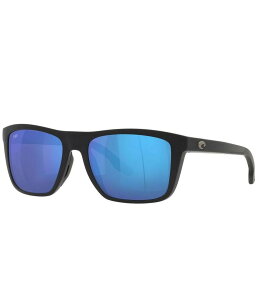 yz RX^ fB[X TOXEACEFA ANZT[ Men's Mainsail 55mm Polarized Rectangle Sunglasses Matte Black