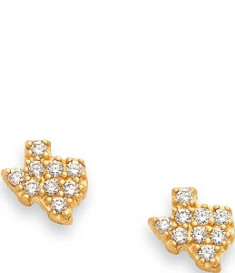 �W�F�[���Y �G�C�����[ ���f�B�[�X �A�N�Z�T���[ �s�A�X�E�C�������O James Avery 14K Gold Delicate Pave Diamond Texas Stud Earrings 14K Yellow Gold �C�G���[