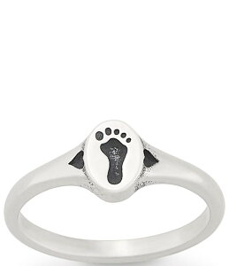�W�F�[���Y �G�C�����[ ���f�B�[�X �A�N�Z�T���[ �w�� �v�����g James Avery Footprint and Hearts Band Ring Sterling Silver �V���o�[