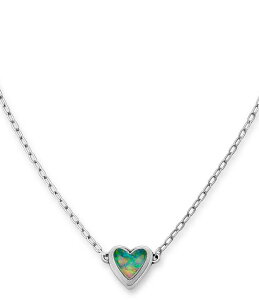 �W�F�[���Y �G�C�����[ ���f�B�[�X �A�N�Z�T���[ �l�b�N���X�E�`���[�J�[ ���[�X James Avery Sweetheart Green Opal Doublet Short Pendant Necklace Sterling Silver/Green �O���[��