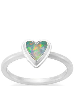 �W�F�[���Y �G�C�����[ ���f�B�[�X �A�N�Z�T���[ �w�� James Avery Sweetheart Green Opal Doublet Ring Sterling Green �O���[��