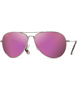 yz }ECW fB[X TOXEACEFA ANZT[ Mavericks PolarizedPlus2R Aviator 61mm Sunglasses Rose Gold/Maui Sunrise