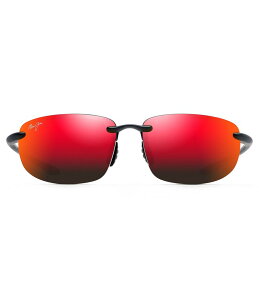 yz }ECW fB[X TOXEACEFA ANZT[ Ho'okipa PolarizedPlus2R Rimless 64mm Sunglasses Matte Black Hawaii Lava