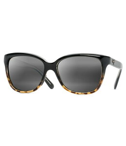 yz }ECW fB[X TOXEACEFA ANZT[ Starfish PolarizedPlus2R Cat Eye 56mm Sunglasses Black/White/Tortoise