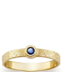 �W�F�[���Y �G�C�����[ ���f�B�[�X �A�N�Z�T���[ �w�� James Avery Birthstone 14K Hammered Ring 14k Gold/Blue Sapphire �u���[
