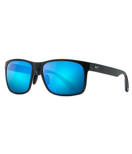 yz }ECW fB[X TOXEACEFA ANZT[ Red Sands PolarizedPlus2R Rectangular 59mm Sunglasses Matte Black