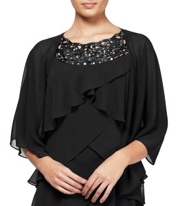 �C�O�i�C�g ���f�B�[�X �A�N�Z�T���[ �}�t���[�E�X�g�[���E�X�J�[�t �V�t�H�� Ignite Evenings Multi Wear Chiffon Shawl Black �u���b�N