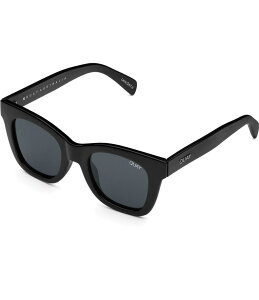 �N�G�C ���f�B�[�X �A�N�Z�T���[ �T���O���X�E�A�C�E�F�A QUAY After Hours Square Sunglasses Shiny Black Smoke �u���b�N