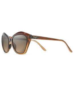 }ECW fB[X ANZT[ TOXEACEFA vXTCY Maui Jim Lotus PolarizedPlus2R Cat Eye 56mm Sunglasses Chocolate Fade `R[g