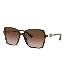 yz FT[` fB[X TOXEACEFA ANZT[ Women's Ve4396 Square 58mm Sunglasses Havana