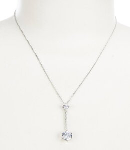 �Z�U���k ���f�B�[�X �A�N�Z�T���[ �l�b�N���X�E�`���[�J�[ ���[�X Cezanne Y Drop Crystal Pendant Necklace Silver �V���o�[
