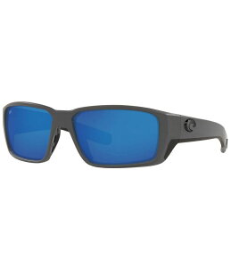 【送料無料】 コスタ レディース サングラス・アイウェア アクセサリー Men's Fantail Pro 580g 60mm Polarized Wrap Sunglasses Grey Blue
