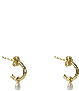 �A���W�F���g���B�[���H ���f�B�[�X �A�N�Z�T���[ �s�A�X�E�C�������O Argento Vivo Pearl C Hoop Earrings Gold �S�[���h