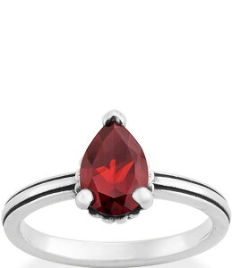 �W�F�[���Y �G�C�����[ ���f�B�[�X �A�N�Z�T���[ �w�� James Avery Treasured Gemstone Band Ring Garnet